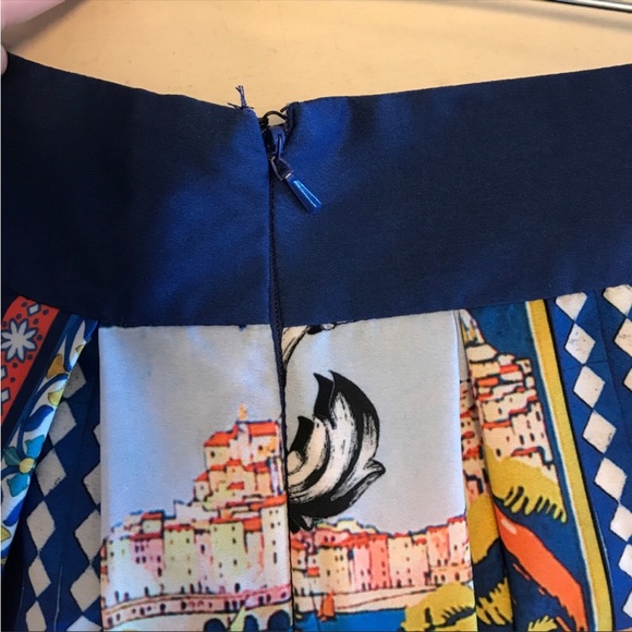 ASOS scarf print European Skirt Size 4 - Picture 2 of 3